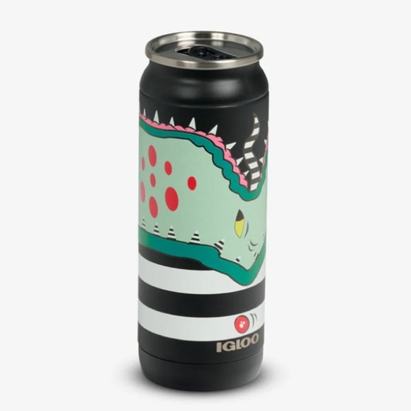 Igloo Beetlejuice Movie 16 oz Tumbler Cooler Stainless Steel Can NWT - Picture 1 of 10